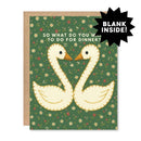 Kissing Swans Dinner Card-3