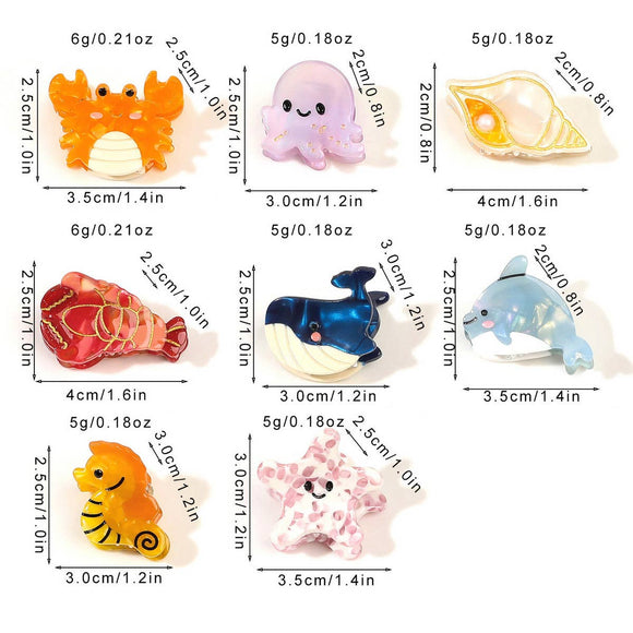 Mini Whale Hair Claw