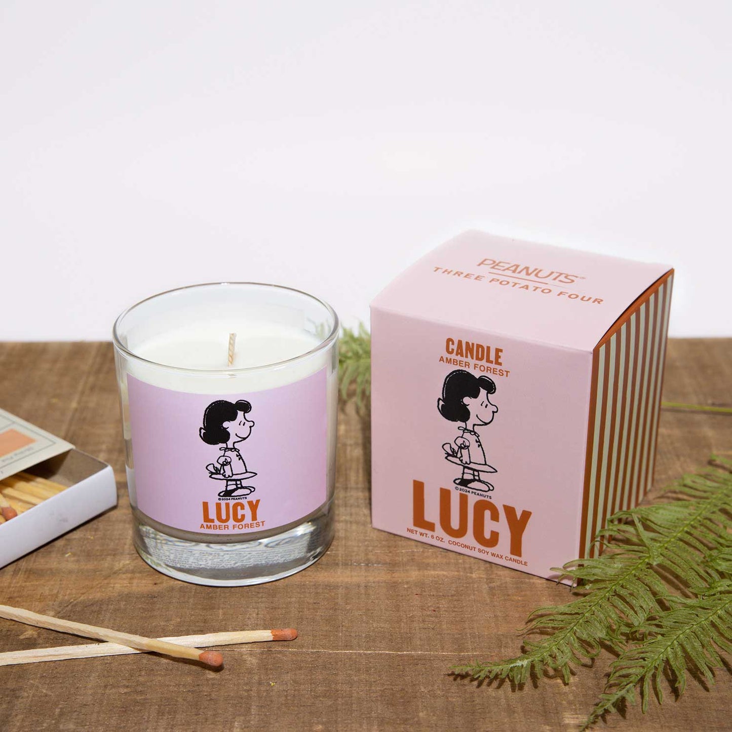 3P4 x Peanuts® Lucy Candle (Amber Forest)