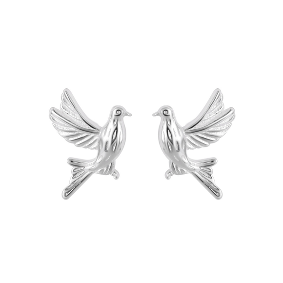 Dainty Bird Stud Earrings
