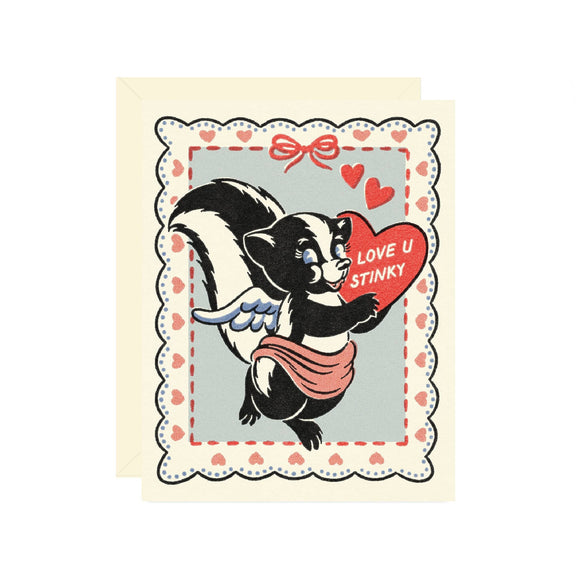 Love U Stinky Skunk Card