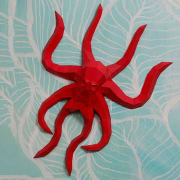 Octopus 3D PaperCraft Art Kit