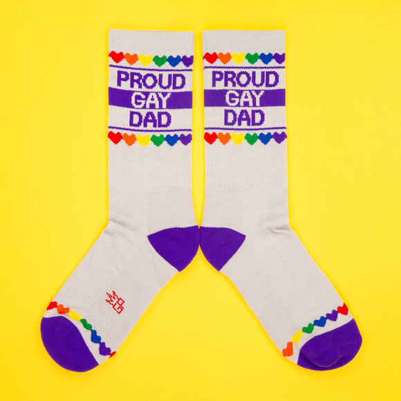 Proud Gay Dad Gym Crew Socks