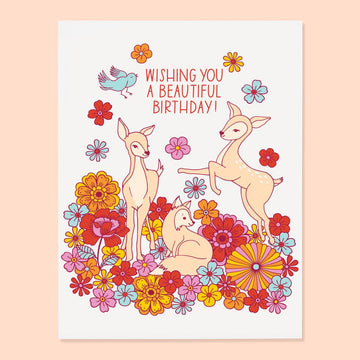 Forest Deer Birthday Card