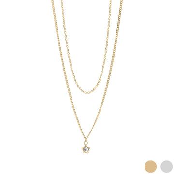 Layered Star Charm Necklace - 0