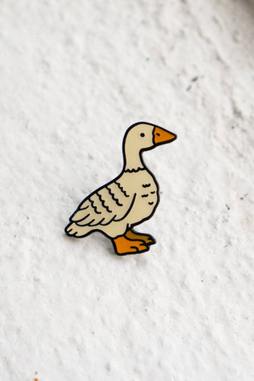 Fowl Enamel Goose Pin