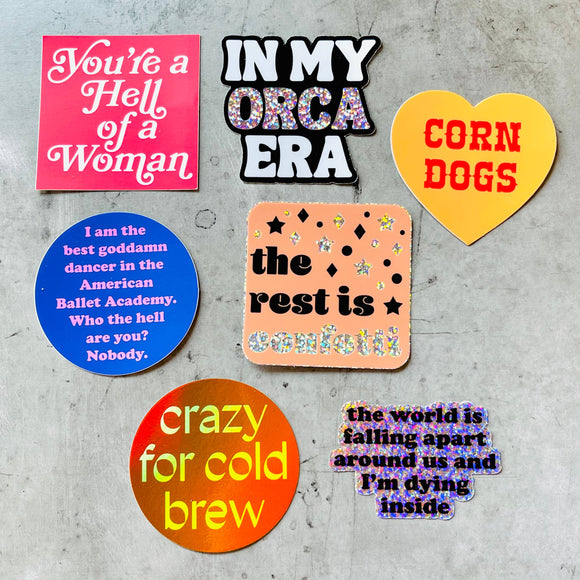 Crazy for Cold Brew Sticker