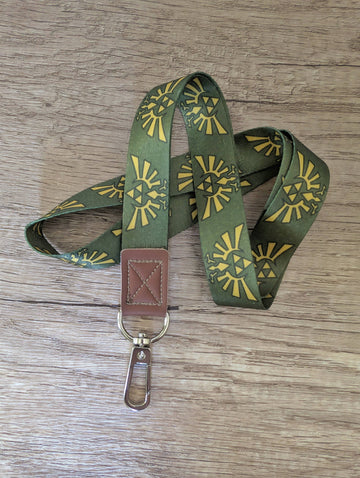 Legend Zelda Triforce Lanyard