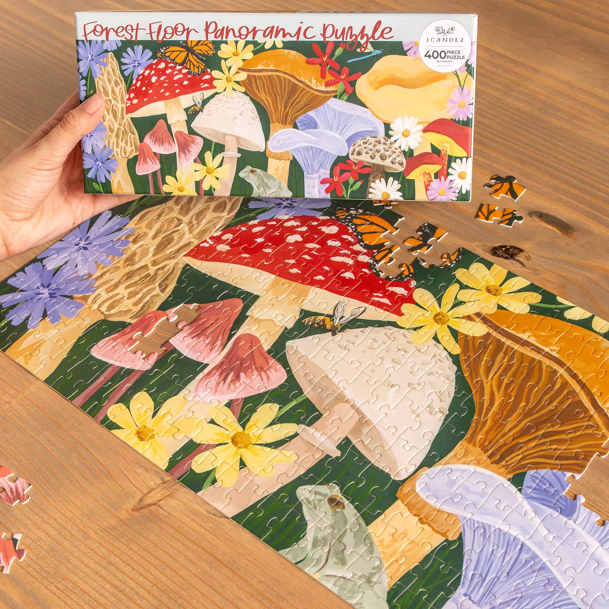 Forest Floor 400 Piece Panoramic Jigsaw Puzzle