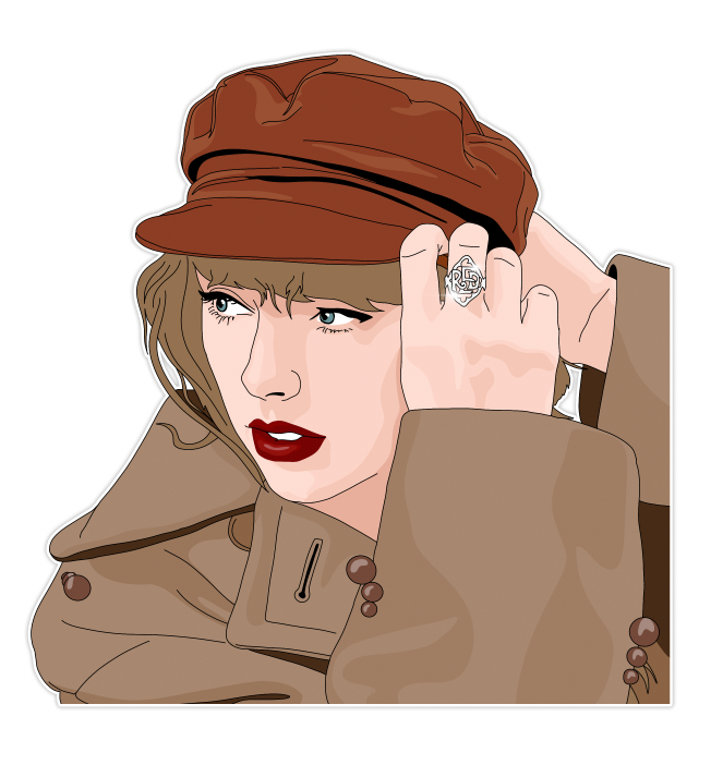 Red TV Taylor Sticker