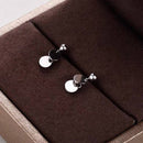Double Circle Charm Earrings-3