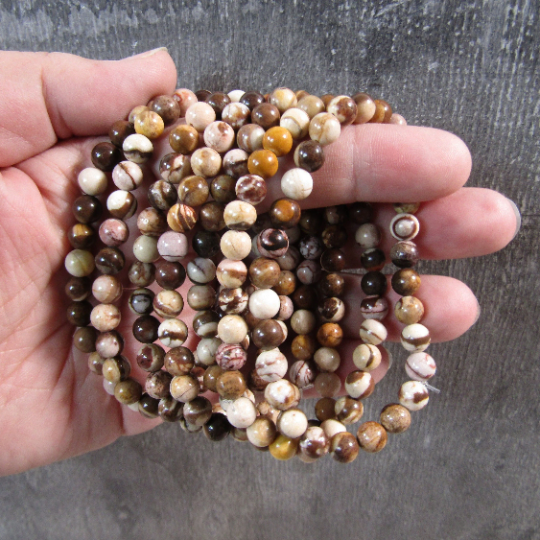 Gemstone Round Bead Bracelets