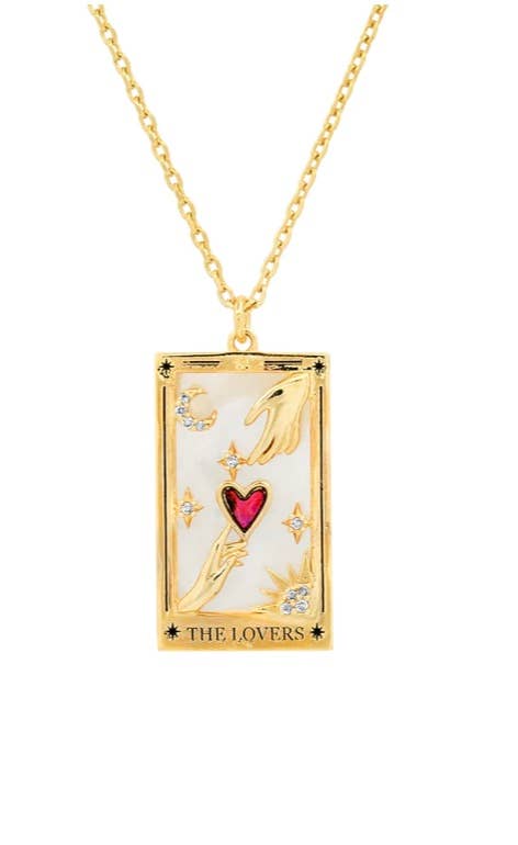 Lovers Tarot 18K Plated Necklace