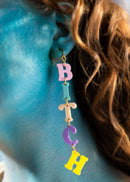 Favorite Word Bitch Statement Earrings-8
