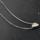 Minimalist Dainty Heart Pendant Necklace-1