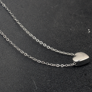 Minimalist Dainty Heart Pendant Necklace