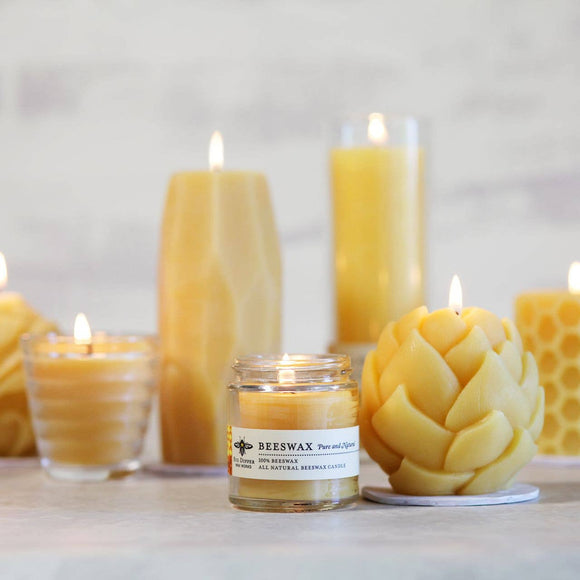Apothecary Beeswax Glass Candle