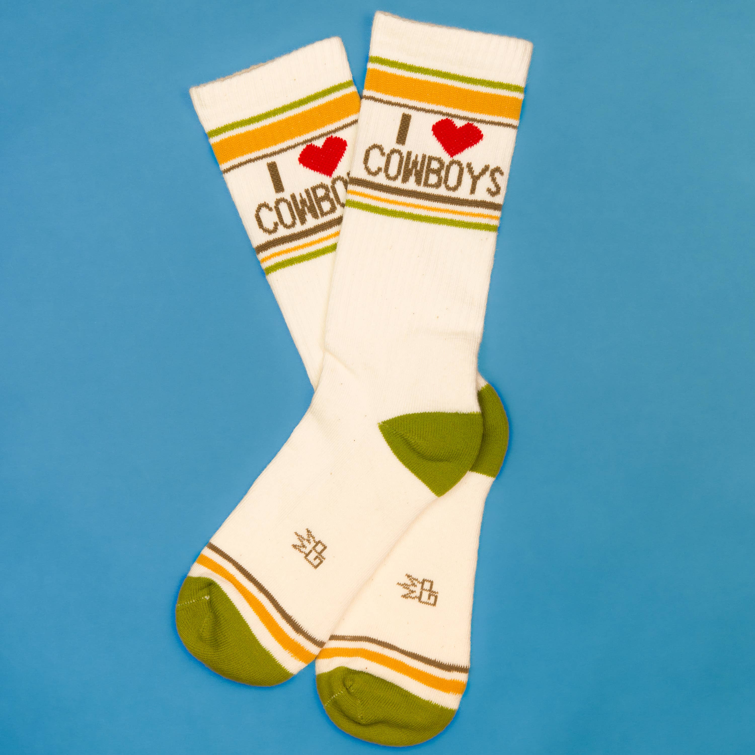 I Heart Cowboys Gym Crew Socks - 0