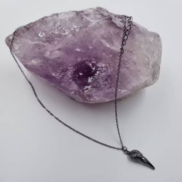 Raven Skull Necklace - 0