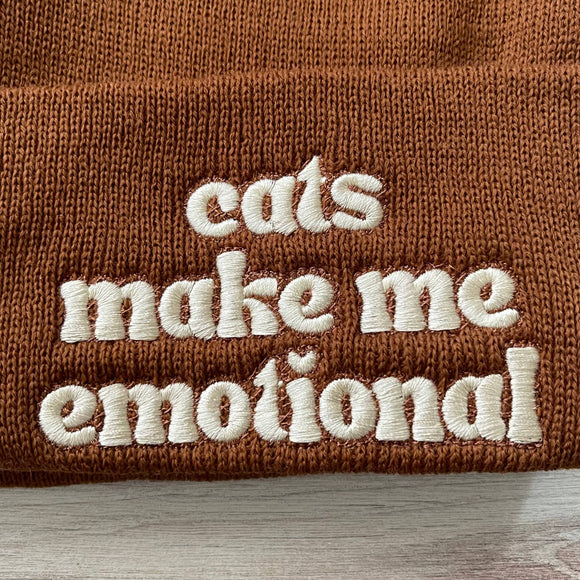 Cats Make Me Emotional Beanie