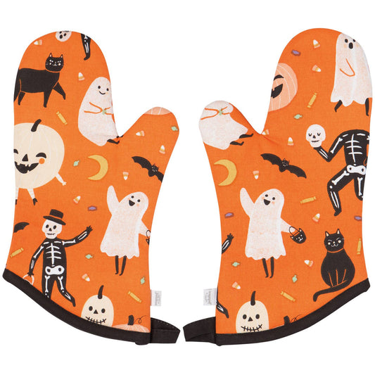 Boo Crew Halloween Oven Mitts - Set of 2