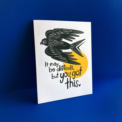 You Got This Bird Encouragement Card - 0