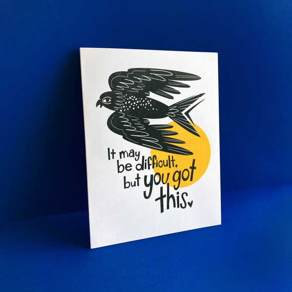 You Got This Bird Encouragement Card