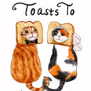 Toasts Cats Wedding Card-2