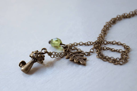 Toadstool Mushroom Charm Necklace