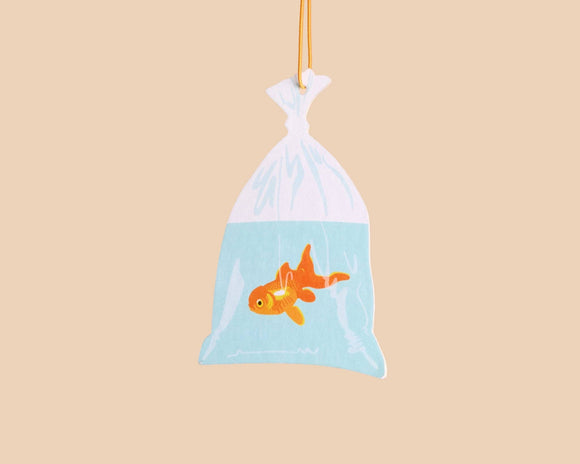 Goldfish in Bag Rain Scent Air Freshener