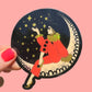 Pierrot Clown on the Moon Sticker