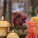 Squirrel Beeswax Candle-7