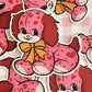 Vintage Valentine Puppy Sticker