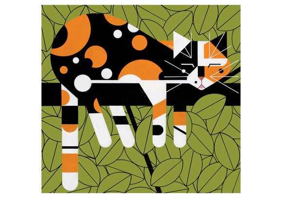 Limp on a Limb Charley Harper Birthday Card