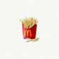 McDonald's French Fries Mini Watercolor Art Print