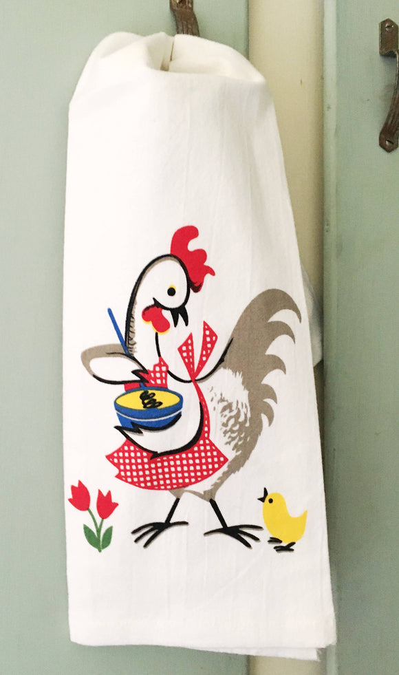 Kitchen Chicken Retro Kitchen Towel