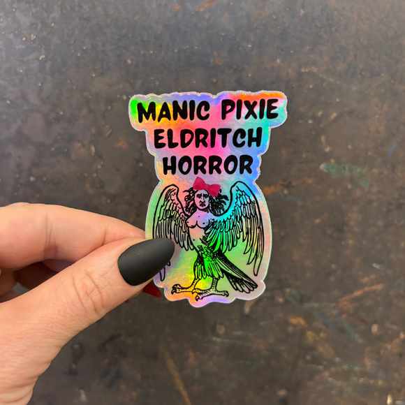 Manic Pixie Eldritch Horror Sticker