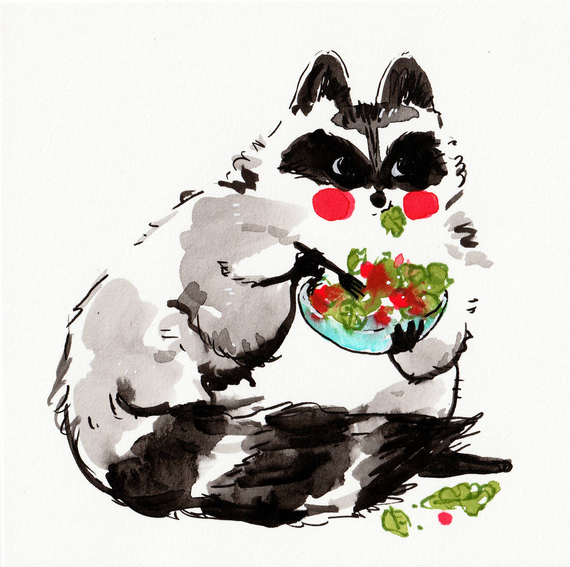 Havin' a Salad Print