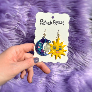 Astro Sun + Moon Earrings - 0