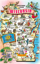 Tourist Map of Wisconsin Post Card-1
