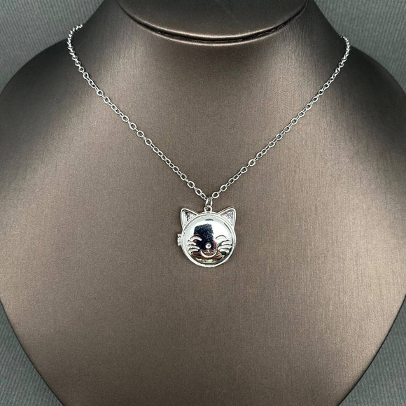 Cat Locket Necklace
