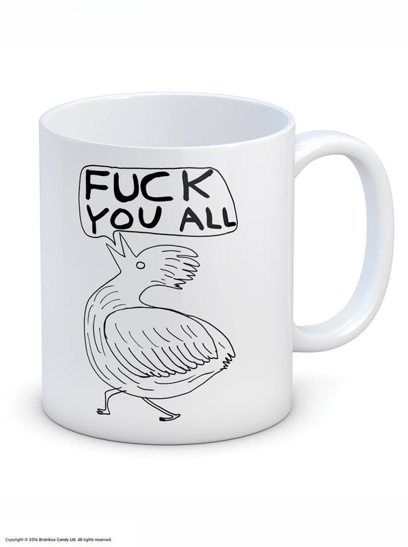 Fuck You All Bird David Shrigley Mug