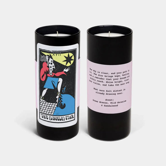 Tarot The (Lovely) Star Candle - Ocean, Geranium + Sandalwood Scent