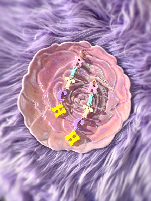 Favorite Word Bitch Statement Earrings