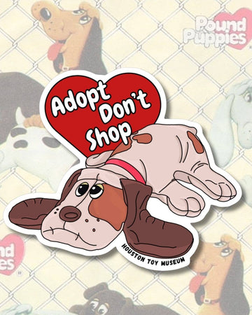 Adopt Don't Shop Pound Puppies Sticker