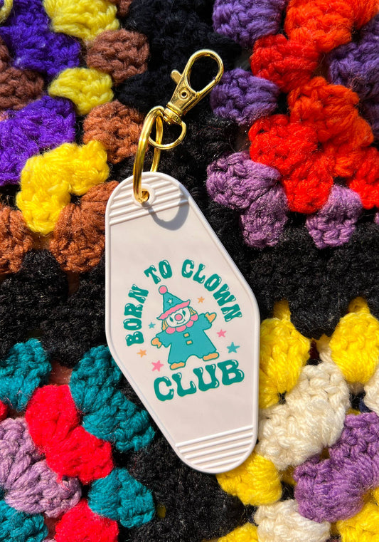 Born To Clown Club Motel Keychain