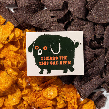 Chip Bag Dog Card - 0