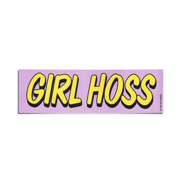 GIRL HOSS Bumper Sticker