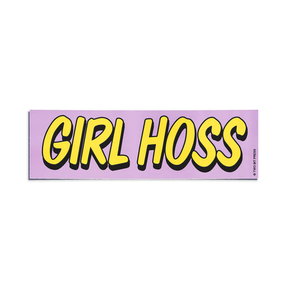 GIRL HOSS Bumper Sticker