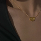 11:11 Heart Angel Number 14K Plated Necklace